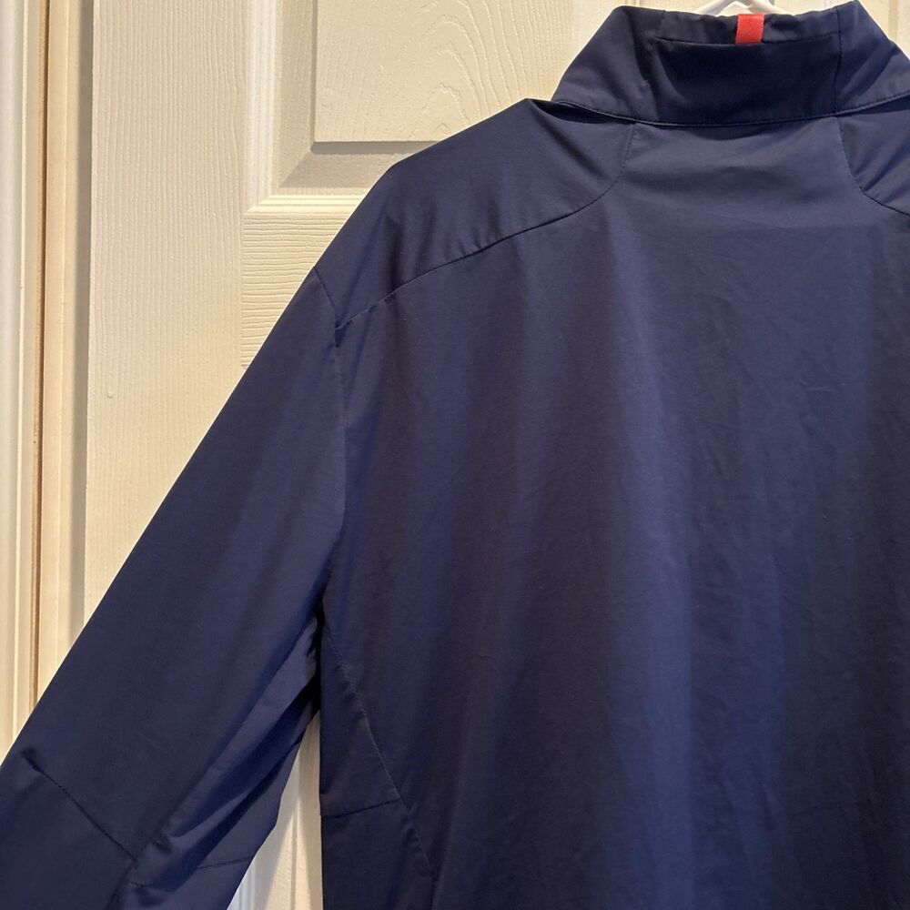 RLX Ralph Lauren PGA Windbreaker Jacket Men's XL 1/4 Zip Pullover Pocket Navy - Picture 9 of 15